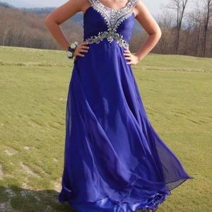 Blue Alyce Prom/Formal Dress - Size 10